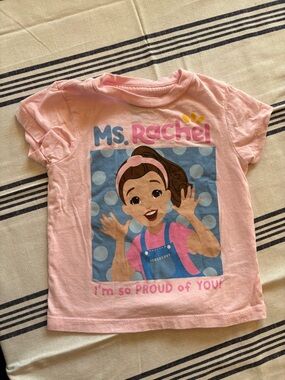 Pink 'Ms. Rachel' Cartoon Graphic Tee
